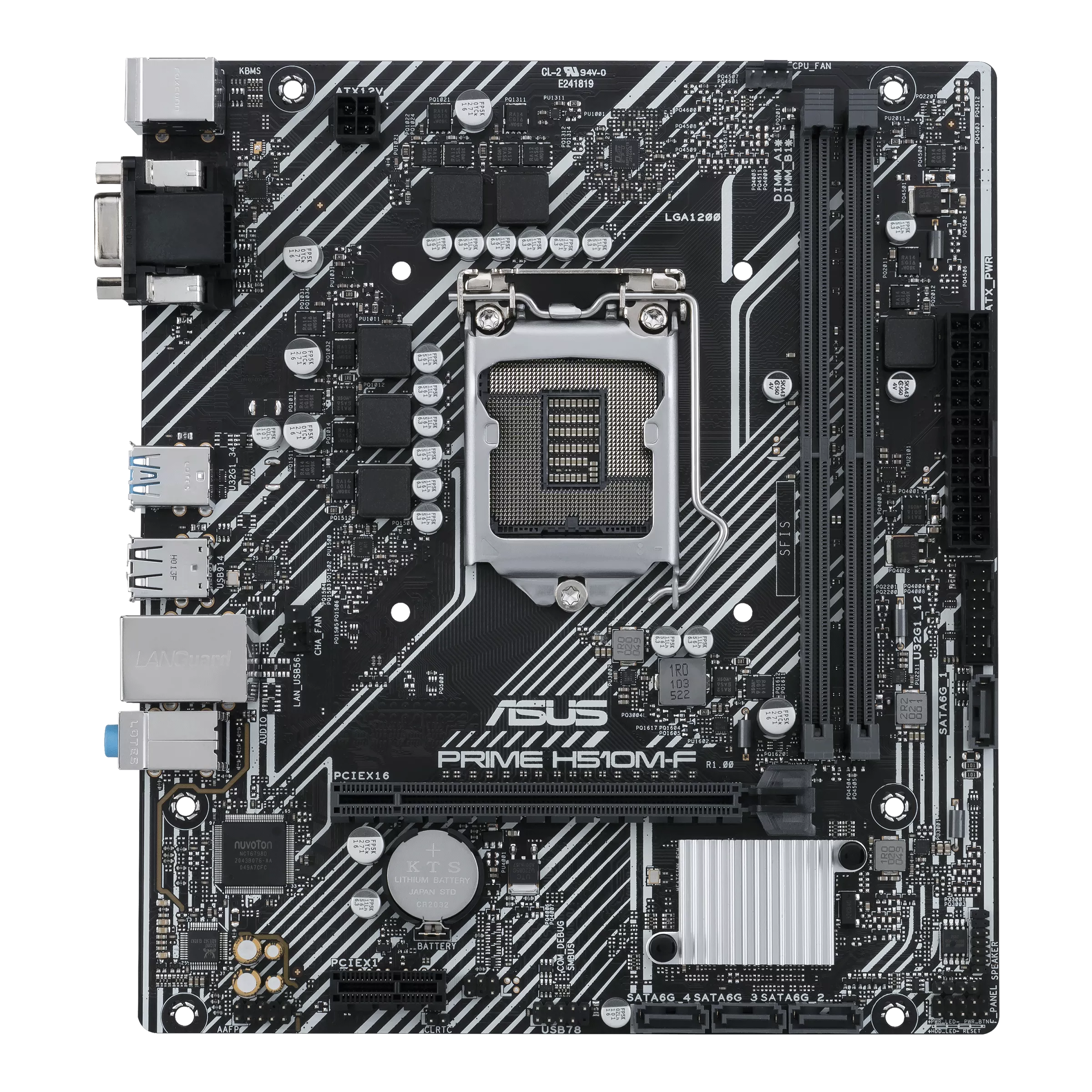 ASUS PRIME H510M-F DDR4 LGA1200 Micro-ATX Motherboard - Thumbnail 2