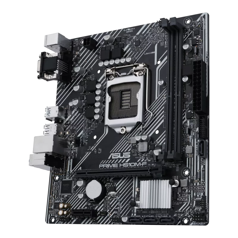 ASUS PRIME H510M-F DDR4 LGA1200 Micro-ATX Motherboard - Thumbnail 3