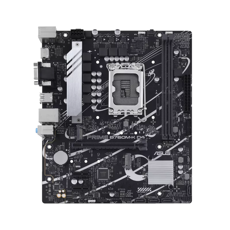ASUS PRIME B760M-K D4 DDR4 LGA1700 Micro-ATX Motherboard thumbnail 2