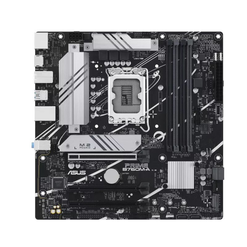 ASUS PRIME B760M-A DDR5 LGA1700 Micro-ATX Motherboard thumbnail 2