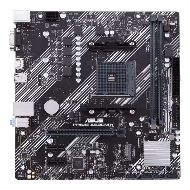 ASUS PRIME A520M-K/CSM DDR4 AM4 Micro-ATX Motherboard thumbnail 2