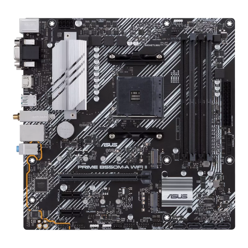 ASUS PRIME B550M-A WIFI II DDR4 AM4 Micro-ATX Motherboard thumbnail 2