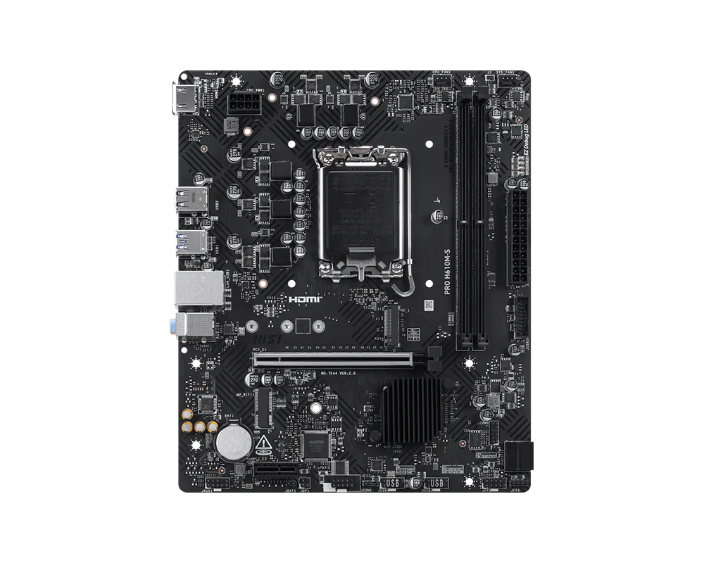 MSI PRO H610M-S DDR5 LGA1700 Micro-ATX Motherboard thumbnail 2