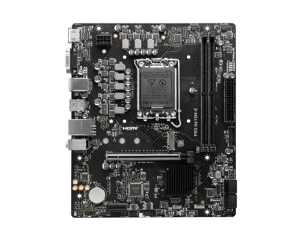 MSI PRO H610M-E DDR5 LGA1700 Micro-ATX Motherboard thumbnail 2