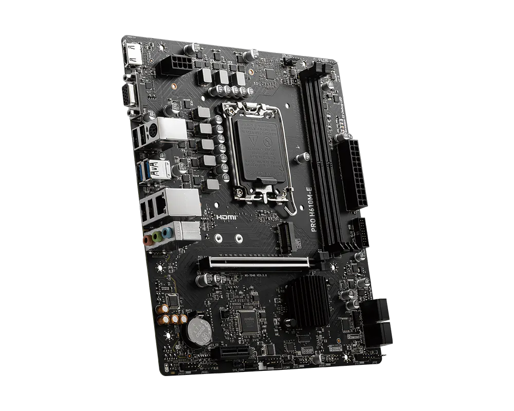 MSI PRO H610M-E DDR5 LGA1700 Micro-ATX Motherboard thumbnail 3