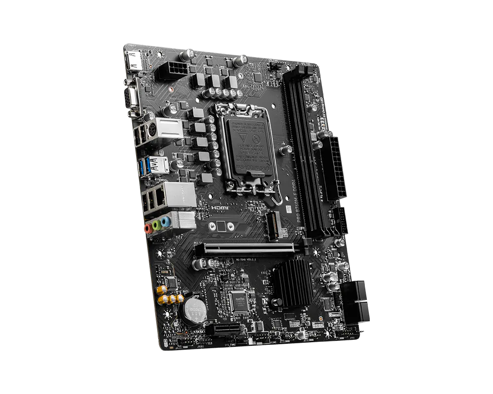 MSI PRO B760M-E DDR4 LGA1700 Micro-ATX Motherboard thumbnail 3