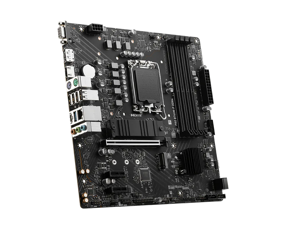 MSI PRO B760M-P DDR4 LGA1700 Micro-ATX Motherboard thumbnail 3