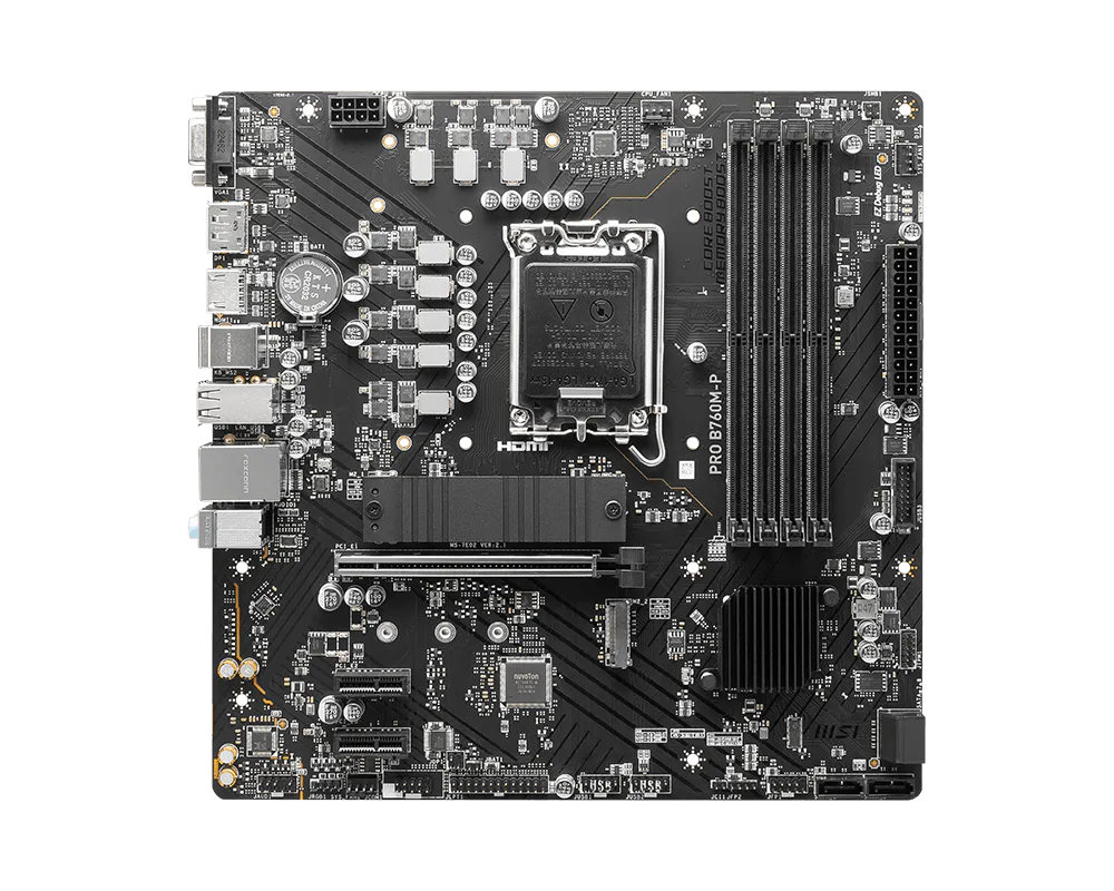 MSI PRO B760M-P DDR5 LGA1700 Micro-ATX Motherboard thumbnail 2