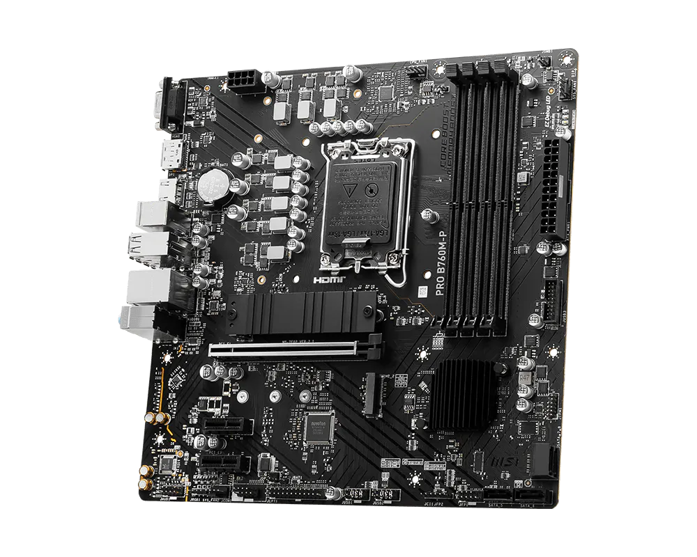 MSI PRO B760M-P DDR5 LGA1700 Micro-ATX Motherboard thumbnail 3