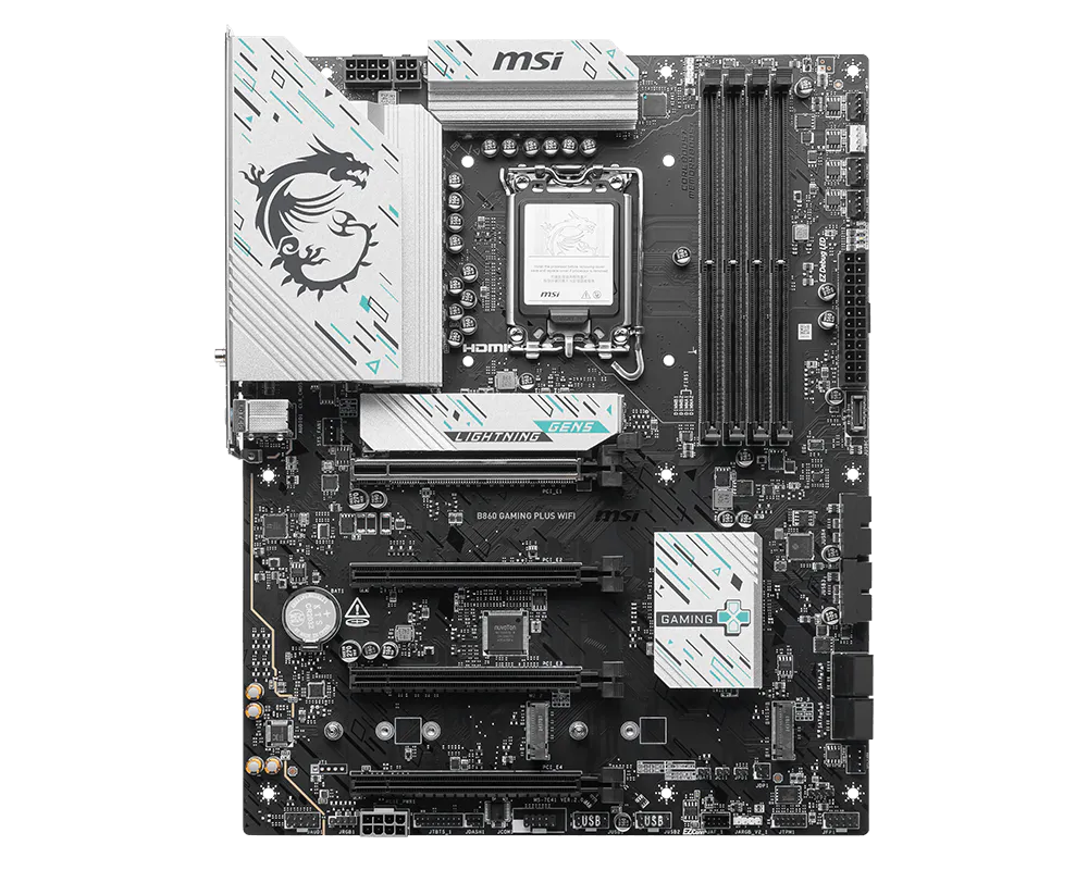 MSI GAMING B860 GAMING PLUS WIFI DDR5 LGA1851 ATX Motherboard thumbnail 2