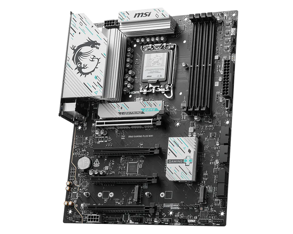 MSI GAMING B860 GAMING PLUS WIFI DDR5 LGA1851 ATX Motherboard thumbnail 3