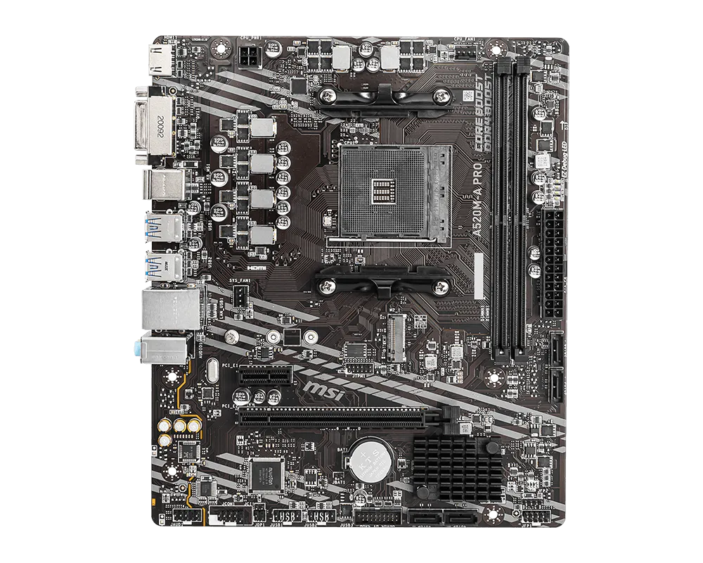 MSI PRO A520M-A PRO DDR4 AM4 Micro-ATX Motherboard thumbnail 2
