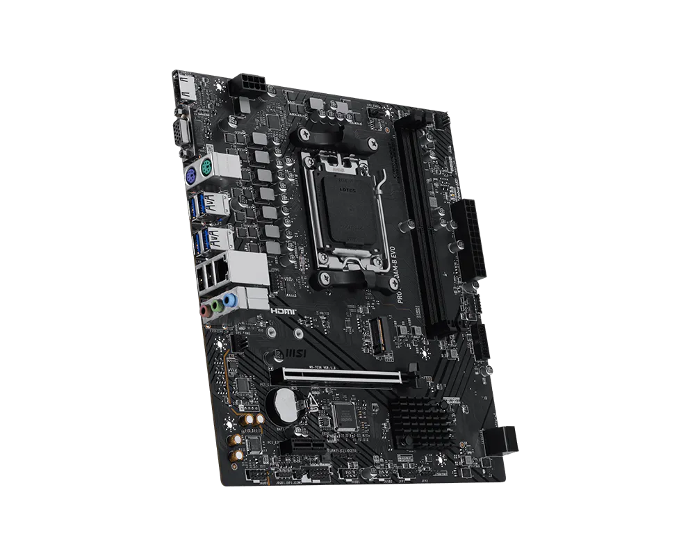 MSI PRO A620AM-B EVO DDR5 AM5 Micro-ATX Motherboard - Thumbnail 3