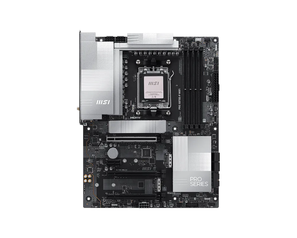 MSI PRO X870E-P WIFI DDR5 AM5 ATX Motherboard thumbnail 2