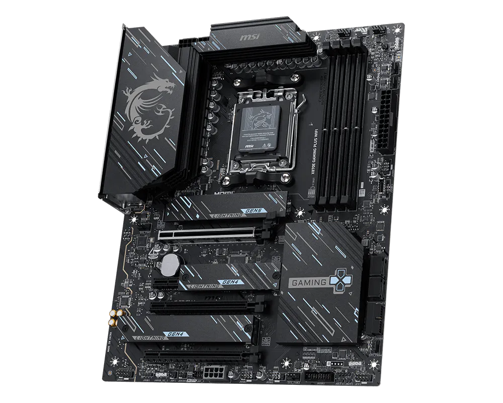 MSI X870E GAMING PLUS WIFI DDR5 AM5 ATX Motherboard thumbnail 3