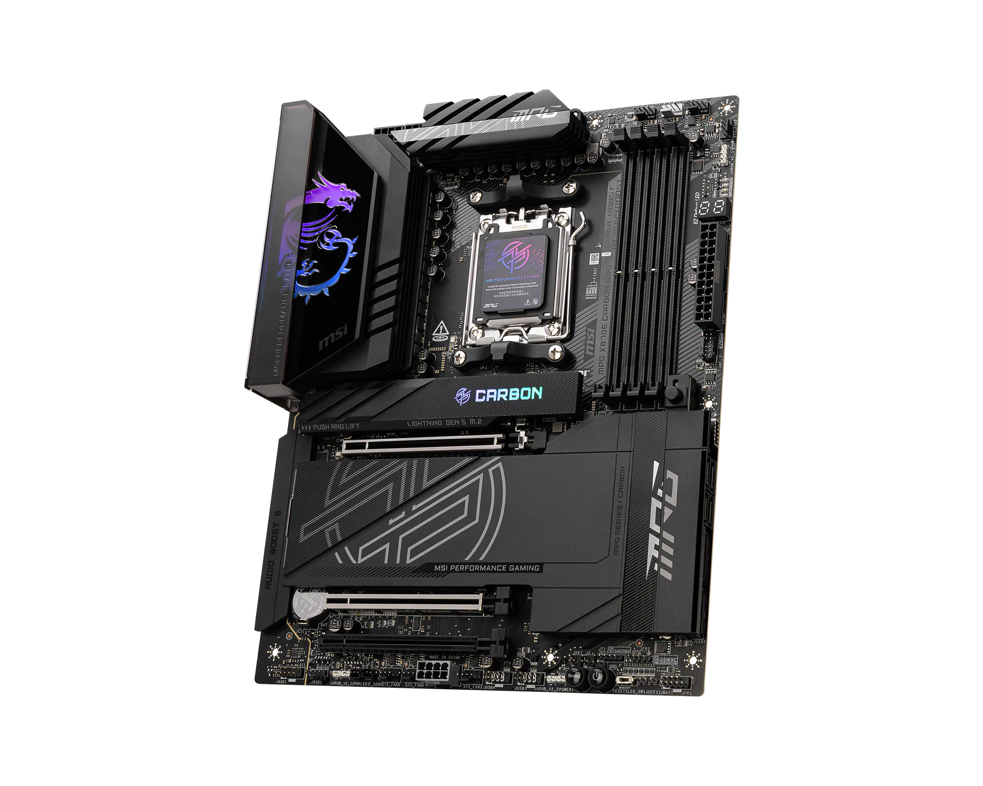 MSI MPG X870E CARBON WIFI DDR5 AM5 ATX Motherboard thumbnail 3