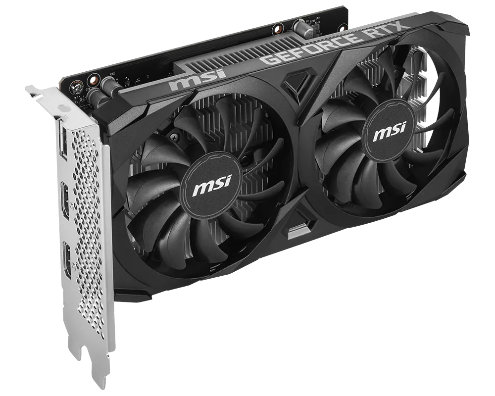 MSI Ventus GeForce RTX 3050 VENTUS 2X OC 6GB Dual Fan Graphics Card thumbnail 3