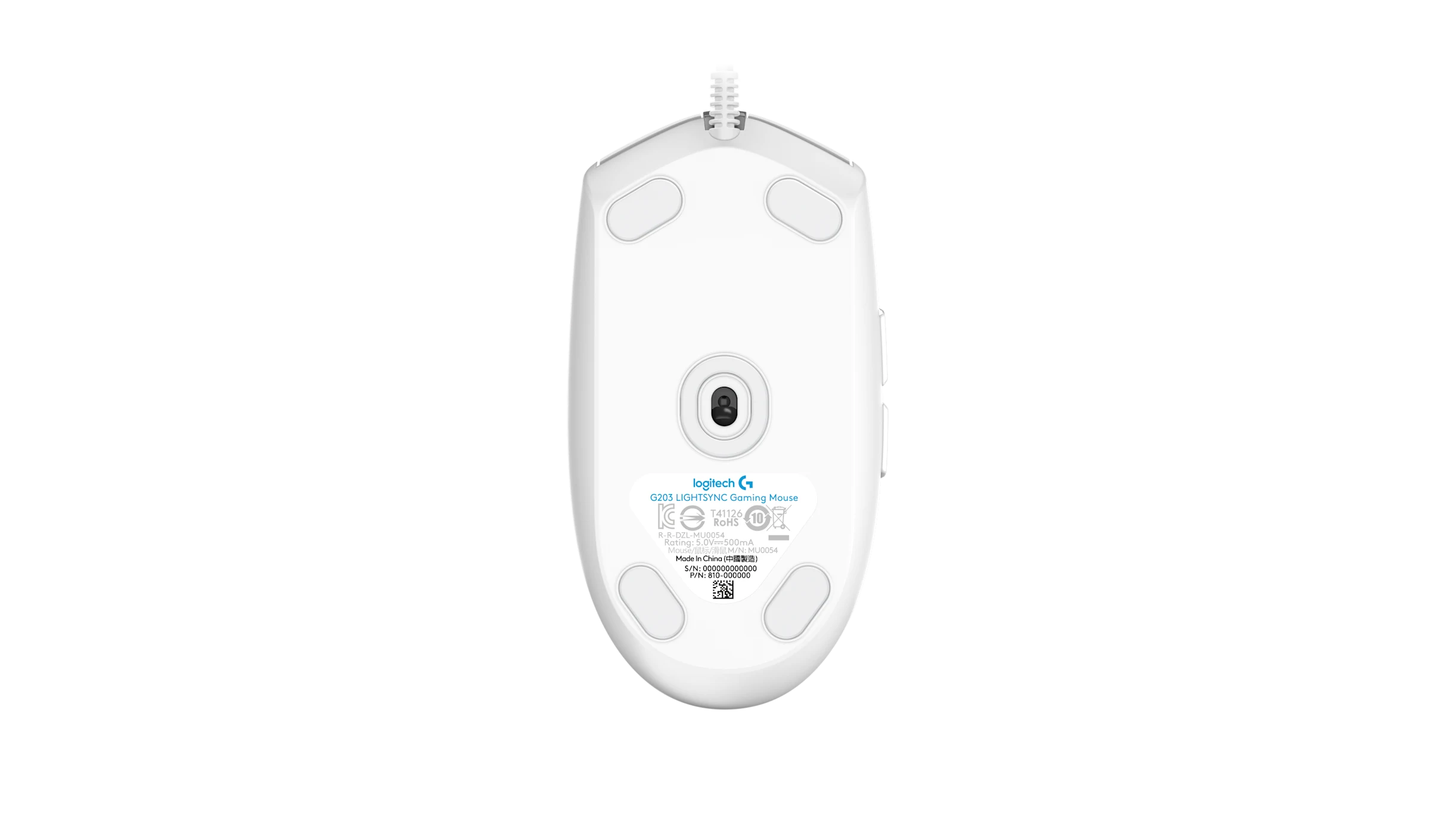 Logitech G102 LIGHTSYNC Gaming Mouse White - Thumbnail 4