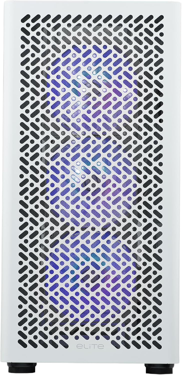 Cooler Master Elite 502 Mid Tower PC Case White thumbnail 2