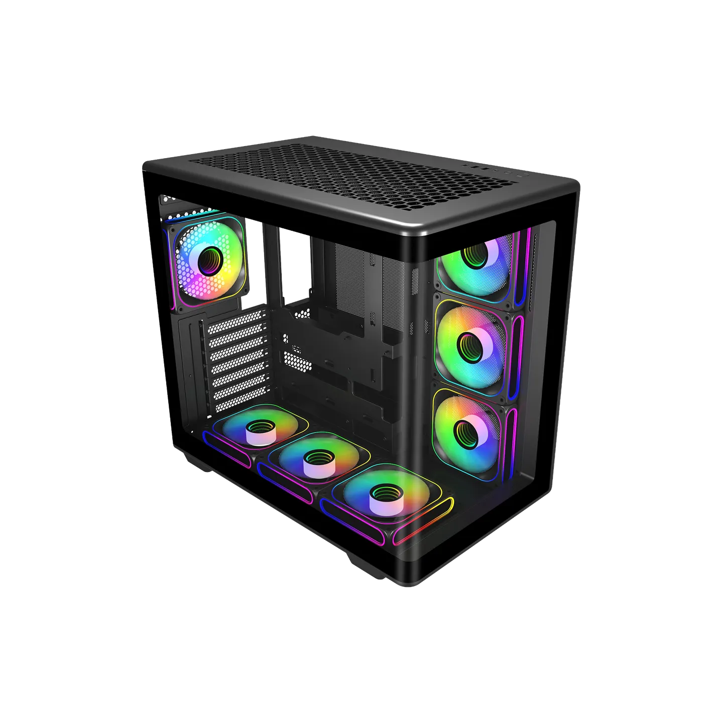 Cooler Master Elite 600 Mid Tower PC Case Black thumbnail 2