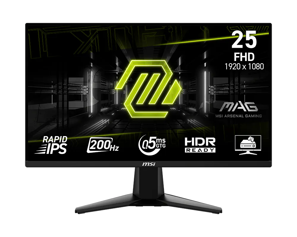 MSI MAG 255F E20 24.5-inch FHD IPS 200Hz 0.5ms Monitor
