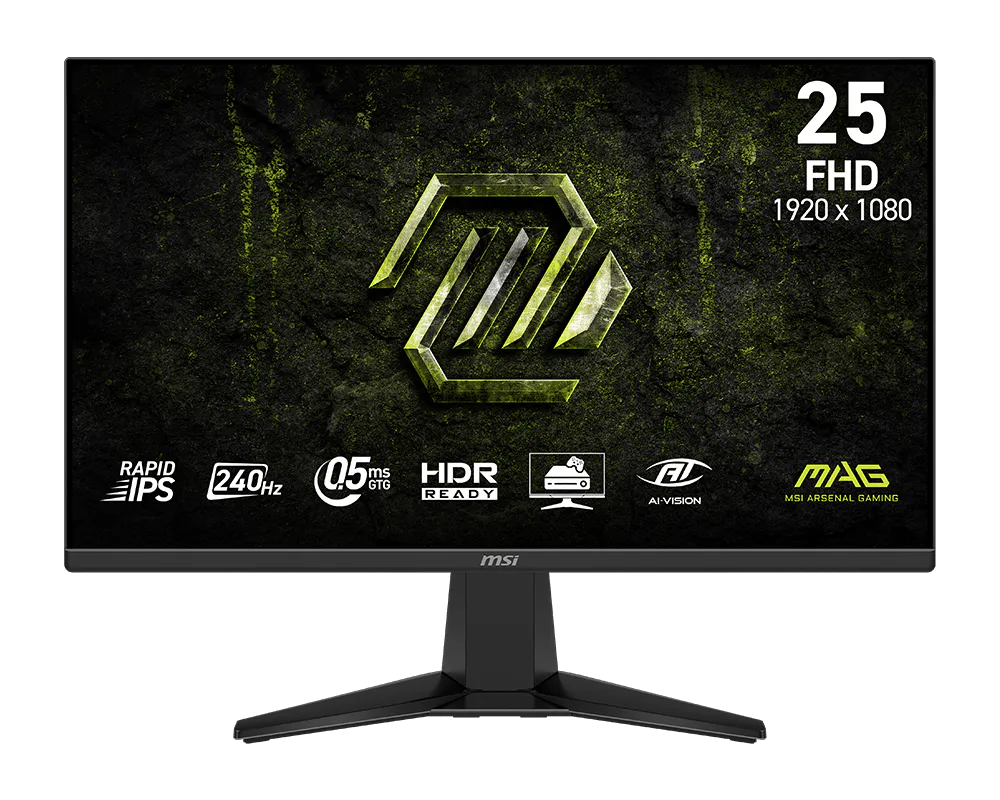 MSI MAG 255F X24 24.5-inch FHD IPS 240Hz 0.5ms Monitor