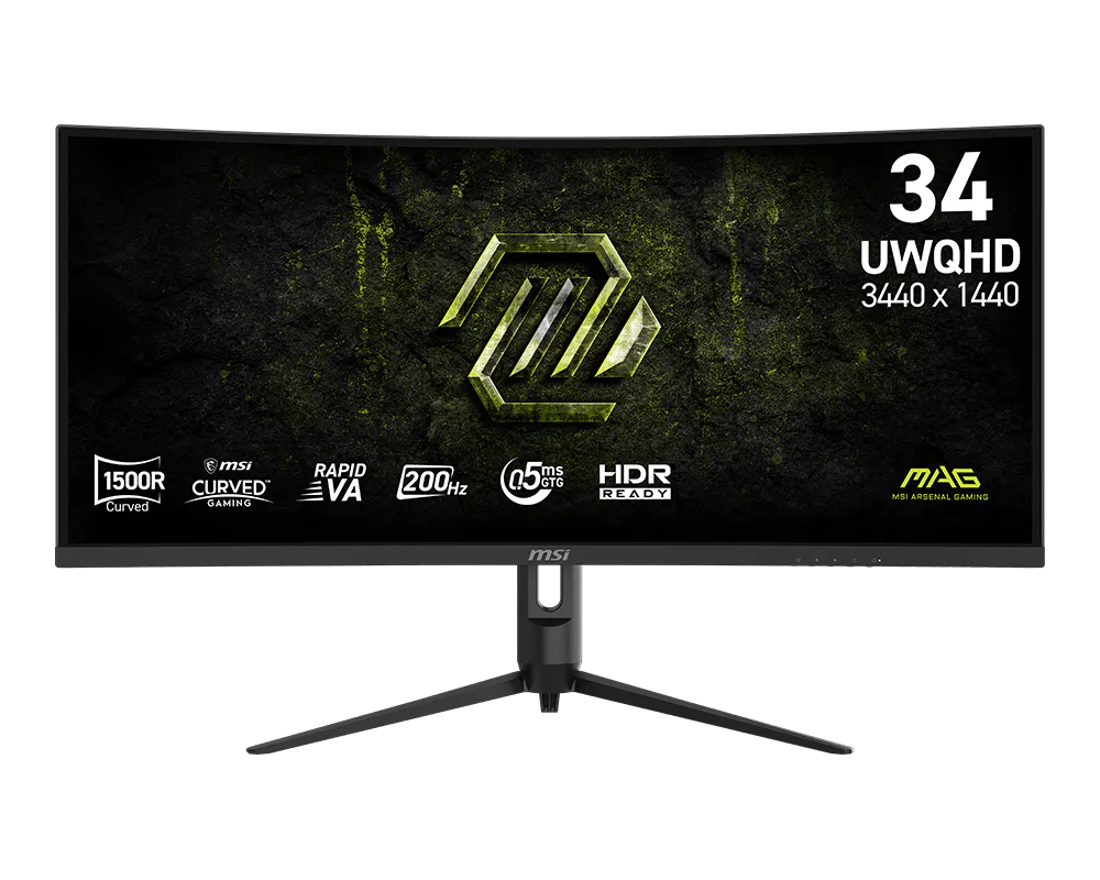 MSI MAG 342CQRF E20 34-inch UWQHD Rapid VA 200Hz 0.5ms Monitor
