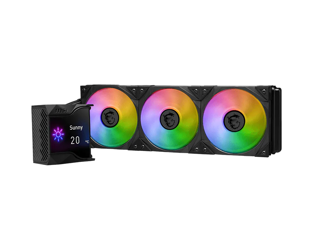 MSI MPG CORELIQUID D360 360mm AIO Liquid CPU Cooler - Thumbnail 3
