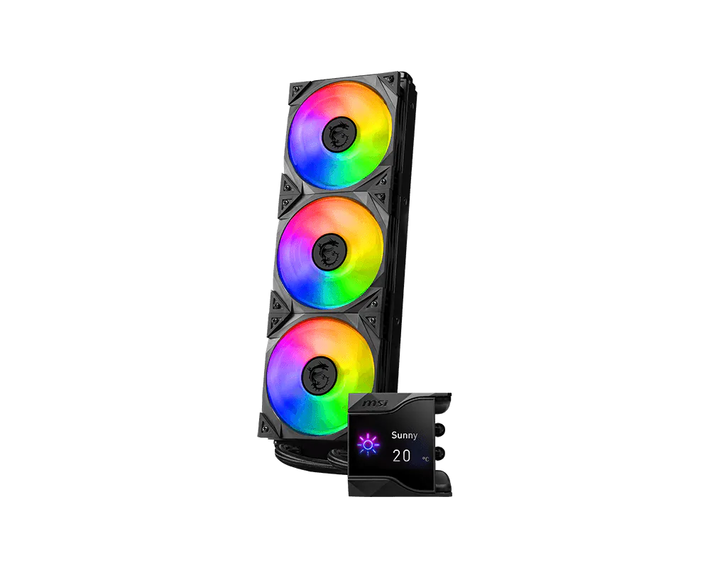 MSI MPG CORELIQUID D360 360mm AIO Liquid CPU Cooler - Thumbnail 4