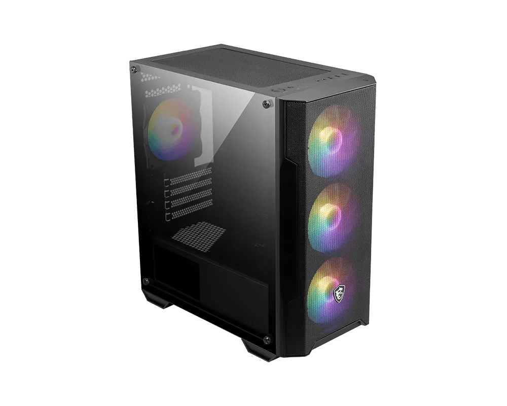 MSI MAG FORGE M100A Micro ATX PC Case - Thumbnail 2