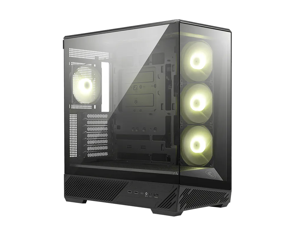 MSI MAG PANO 130R PZ Mid Tower PC Case Black - Thumbnail 4