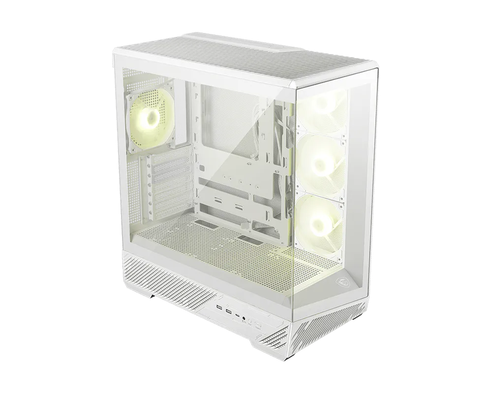 MSI MAG PANO 130R PZ Mid Tower PC Case White thumbnail 2