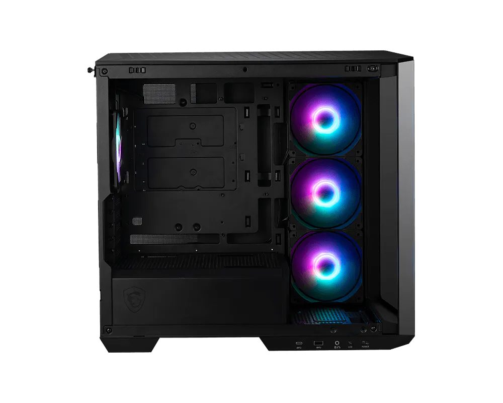 MSI MAG PANO M100R PZ Mini Tower PC Case Black - Thumbnail 2