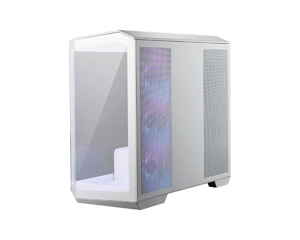 MSI MAG PANO M100R PZ Mini Tower PC Case White - Thumbnail 3