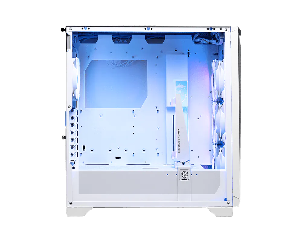 MSI MPG GUNGNIR 300R AIRFLOW Mid Tower PC Case White - Thumbnail 2
