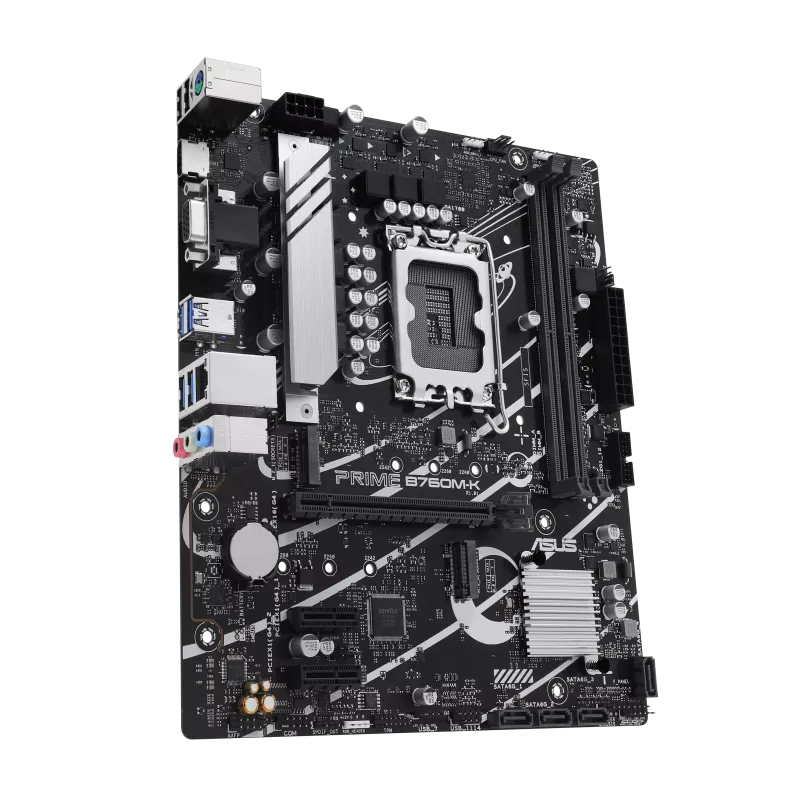 ASUS PRIME B760M-K DDR5 LGA1700 Micro-ATX Motherboard - Thumbnail 2