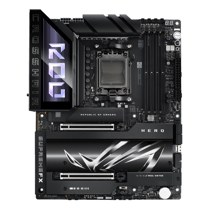 ASUS ROG CROSSHAIR X870E HERO DDR5 AM5 ATX Motherboard - Thumbnail 2