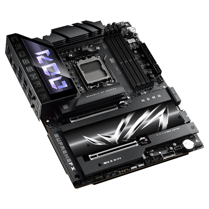ASUS ROG CROSSHAIR X870E HERO DDR5 AM5 ATX Motherboard - Thumbnail 3