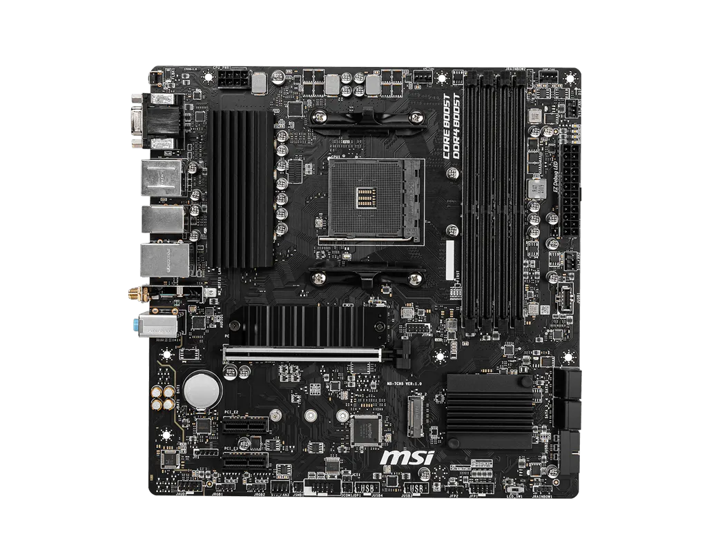 MSI PRO B550M PRO-VDH WIFI DDR4 AM4 Micro-ATX Motherboard - Thumbnail 2