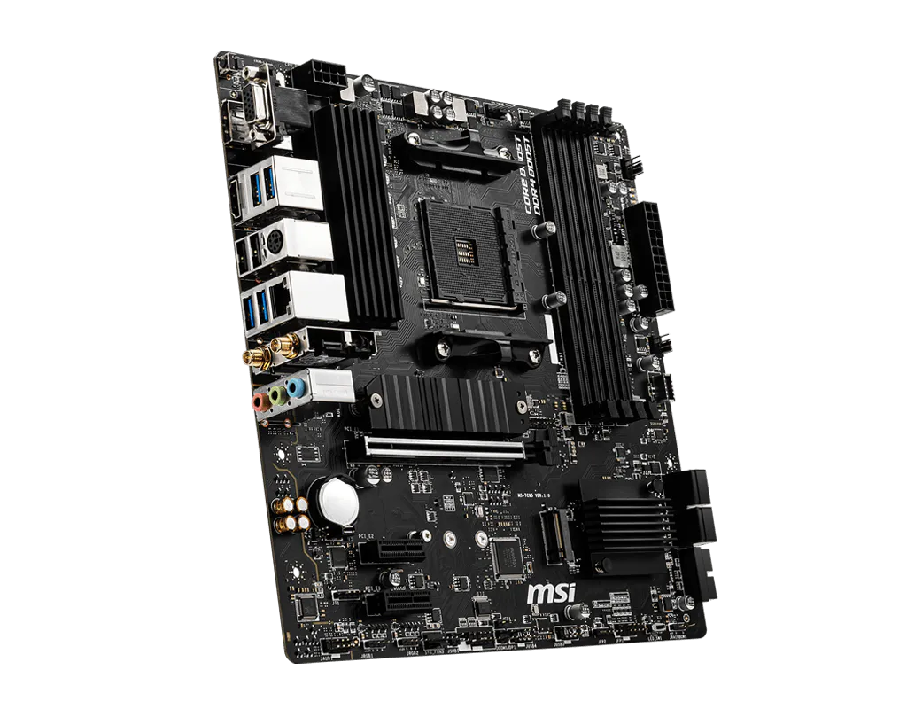 MSI PRO B550M PRO-VDH WIFI DDR4 AM4 Micro-ATX Motherboard - Thumbnail 3