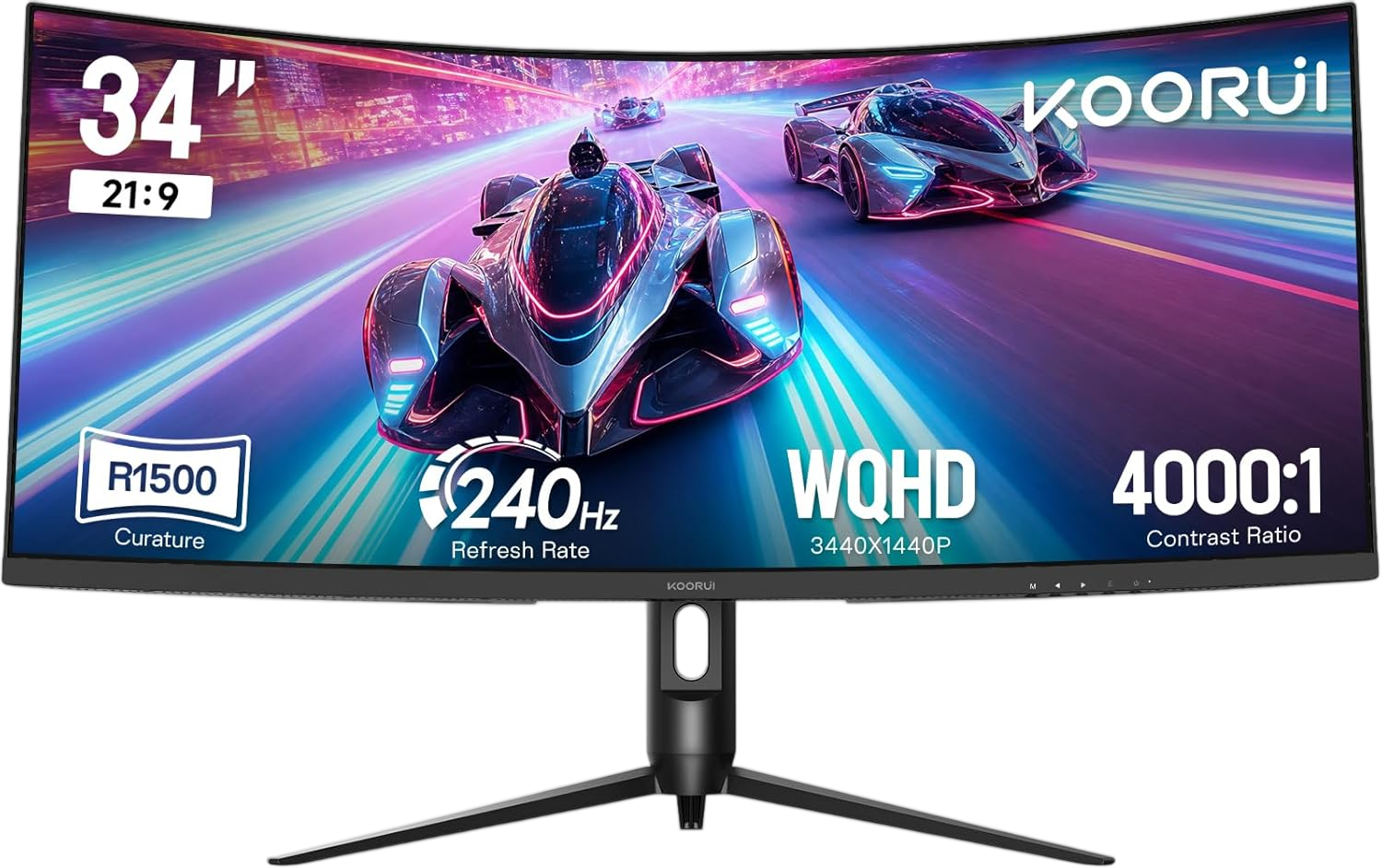 KOORUI G3441XC 34-inch UWQHD VA 240Hz 1ms Monitor