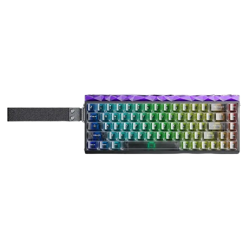 Color: Black Frosted Translucent Edge-Lit Keycaps (Jade King Magnetic Switch)