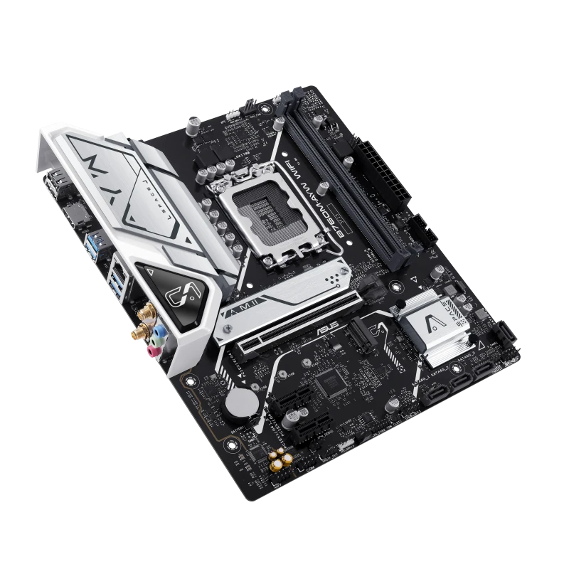 ASUS B760M-AYW WIFI DDR5 LGA1700 Micro-ATX Motherboard - Thumbnail 3