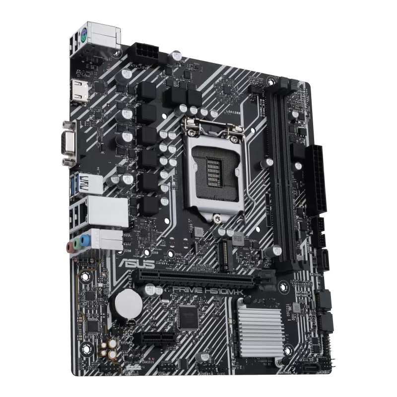 ASUS PRIME H510M-K D4 DDR4 LGA1200 Micro-ATX Motherboard - Thumbnail 2