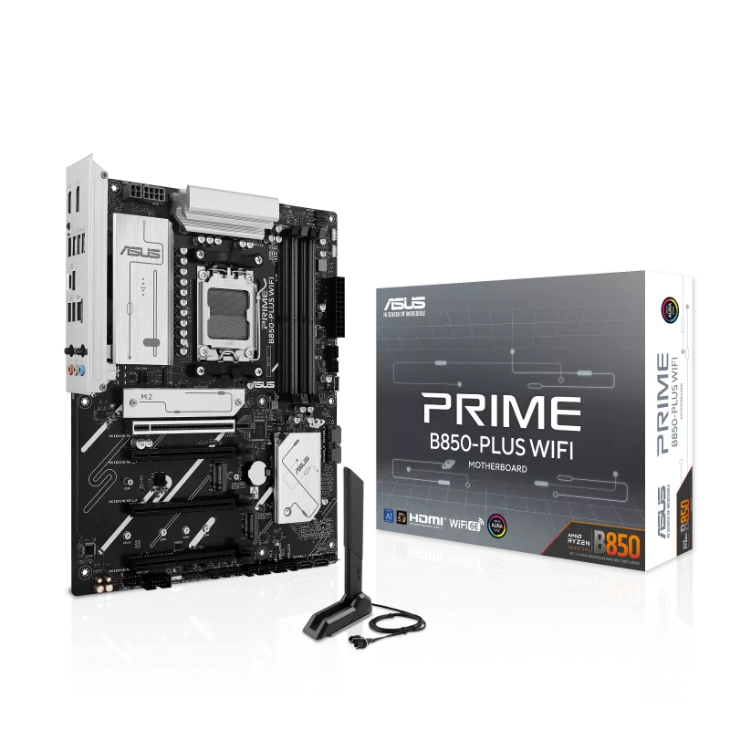 ASUS PRIME B850-PLUS WIFI DDR5 AM5 ATX Motherboard - Thumbnail 3