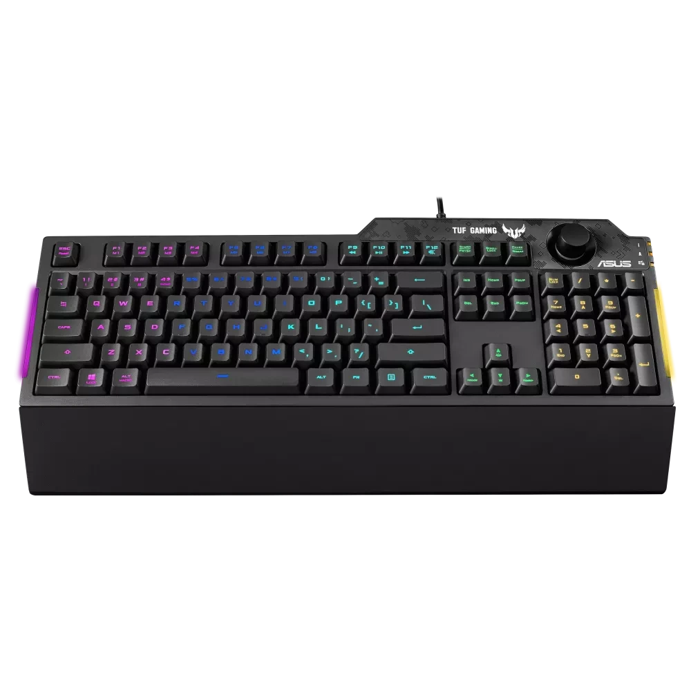 ASUS TUF Gaming K1 RGB Gaming Keyboard with Wrist Rest - Thumbnail 2