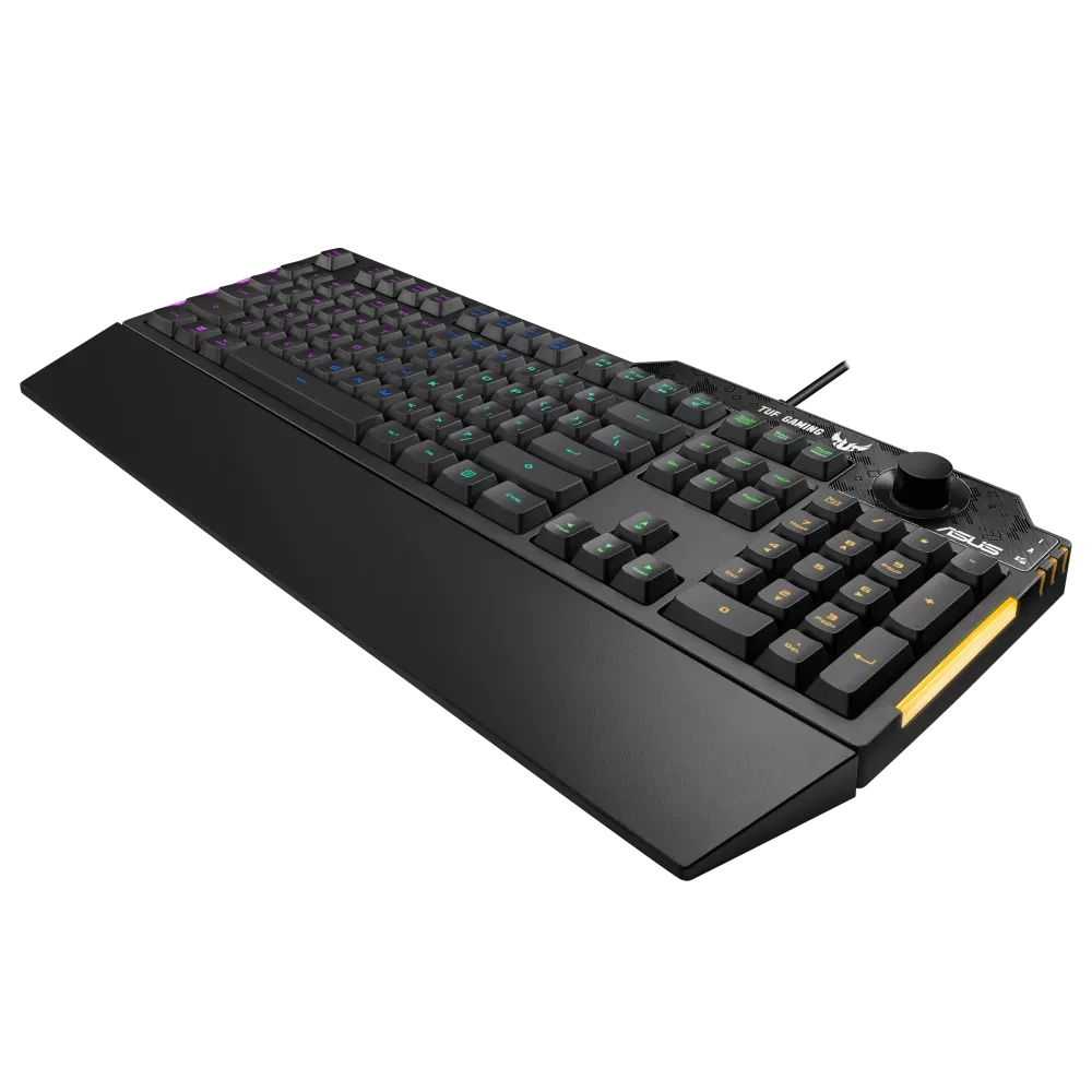 ASUS TUF Gaming K1 RGB Gaming Keyboard with Wrist Rest - Thumbnail 4