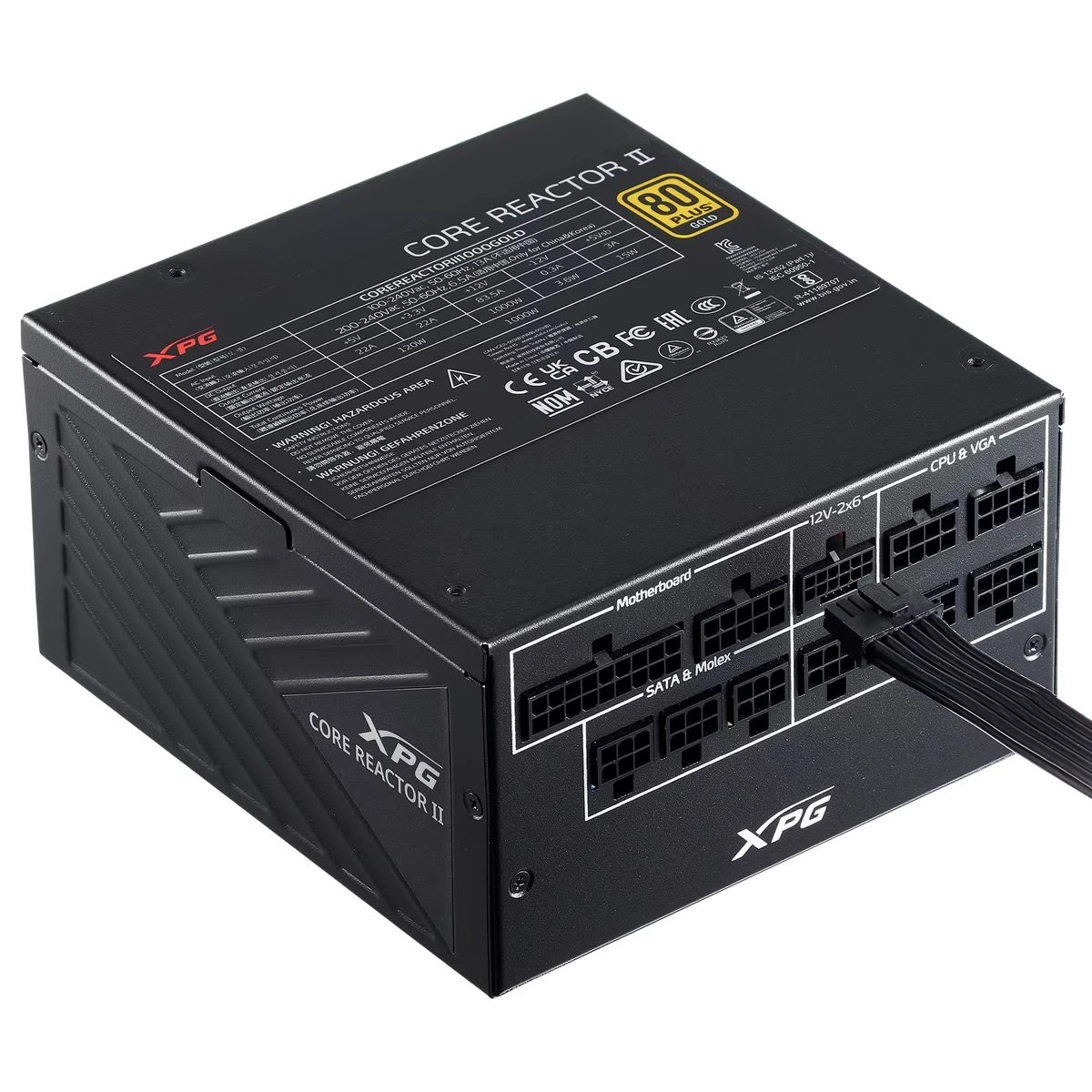 XPG Core Reactor II 1000W 80+ Gold Fully Modular ATX Power Supply - Thumbnail 4