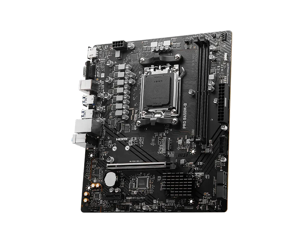 MSI PRO B650M-B DDR5 AM5 Micro-ATX Motherboard - Thumbnail 3