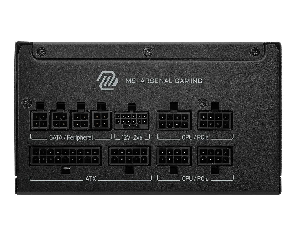 MSI MAG A1000GLS PCIE5 1000W 80+ Gold Fully Modular ATX Power Supply - Thumbnail 2